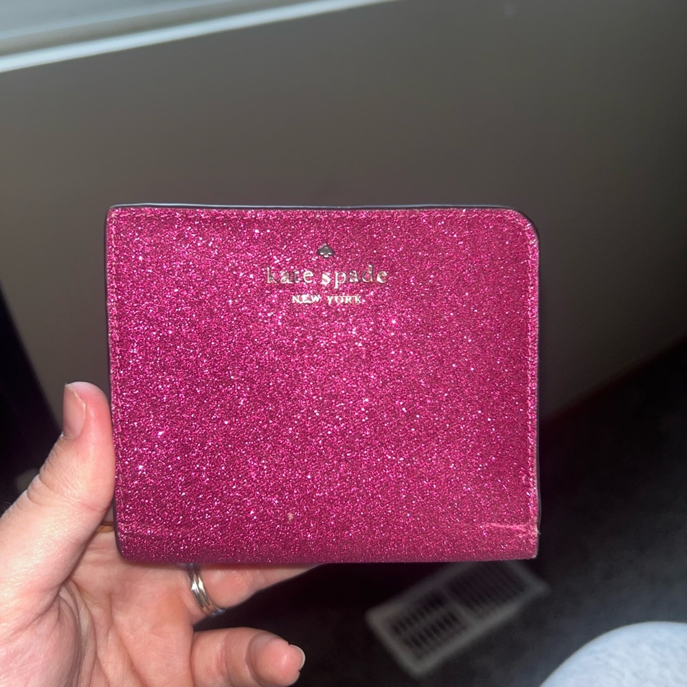 Kate Spade Fuchsia Glitter Wallet